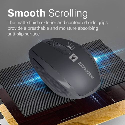 Promate Silent Wireless Mouse, Breeze