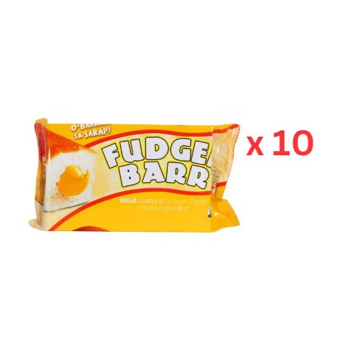 Fudgee Barr Milk Cake, 390G Pack Of 10 (UAE Delivery Only)