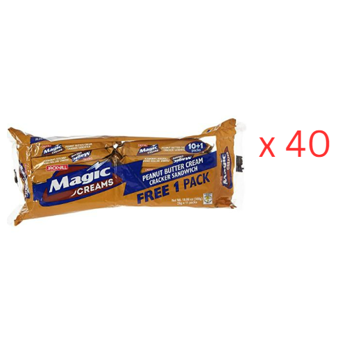 Jack N Jill Magic Crackers Peanut Butter Pack Of 11 - 28 Gm Pack Of 40 (UAE Delivery Only)