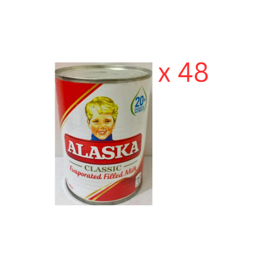 Alaska Evaporated Filled Milk 370Ml Pack Of 48 (UAE Delivery Only)