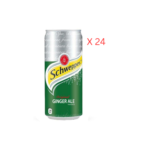 Schweppes Ginger Ale Can - 24 x 300 ml