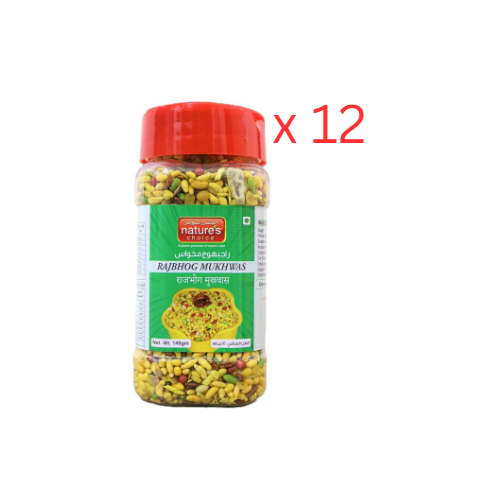 Natures Choice Rajbhog Mukhwas 140g Pack Of 12 (UAE Delivery Only)