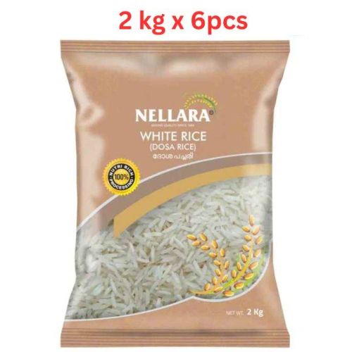 Nellara White Rice (Dosa) 2kg (Pack of 6) 