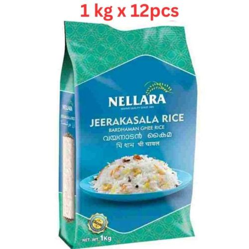 Nellara Jeerakasala Rice 1kg (Pack of 12)