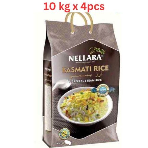 Nellara Basmathi Rice 1121 XXXL Classic 10 Kg (Pack of 4)
