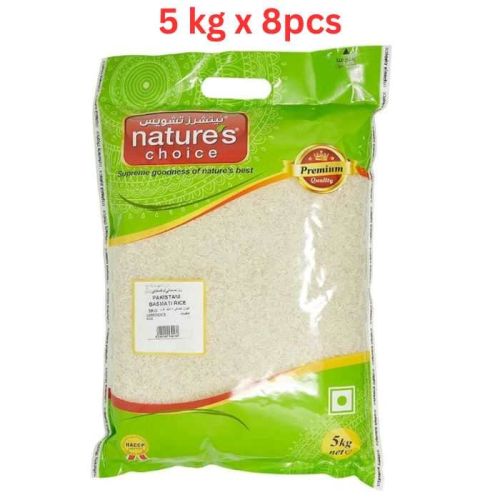 Natures Choice Pakistani Basmati Rice - 5 kg Pack Of 8 (UAE Delivery Only)