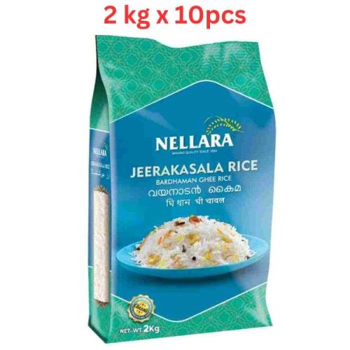 Nellara JeerakaSala Classic Rice 2Kg (Pack of 10)
