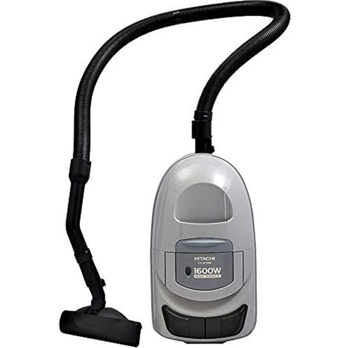 Hitachi 1600W Bagless Canister Vacuum Cleaner,  Floor & Crevice Nozzle, Brush-(‎Grey) - CVW160024CBSPG