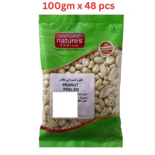 Natures Choice Peanut Peeled 100g Pack Of 48 (UAE Delivery Only)