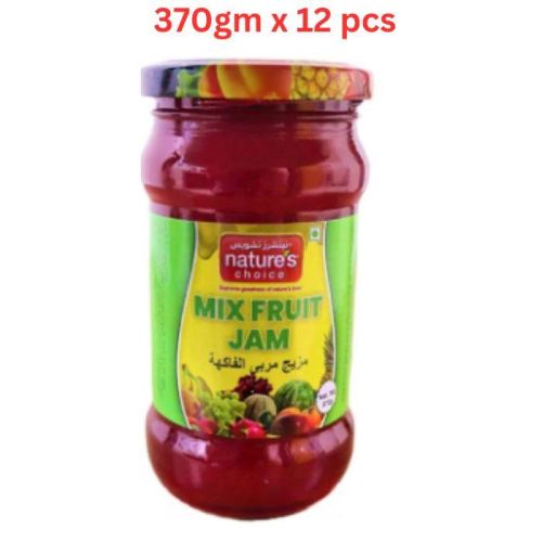 Natures Choice Mix Fruit Jam - 370Gm Pack Of 12 (UAE Delivery Only)