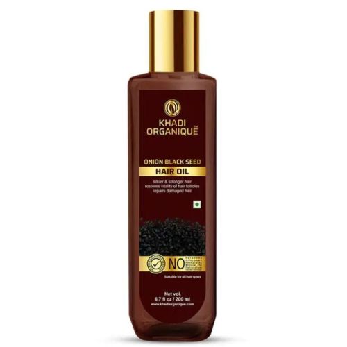 Khadi Organique Onion black seed hair oil (Mineral Oil Free) 200ml
