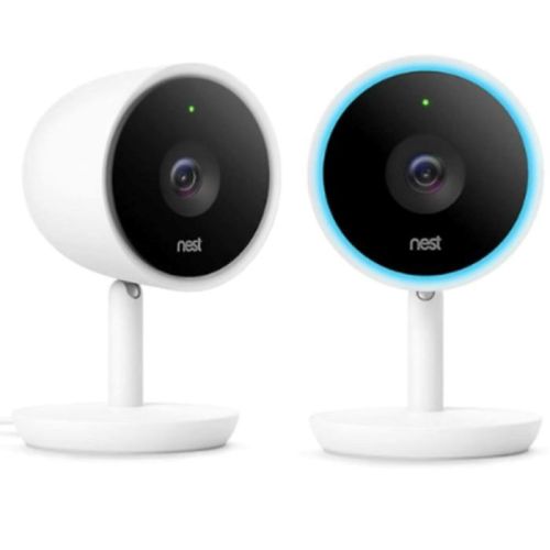 Google, Nest Cam IQ Indoor Full HD Wi-Fi Home Security Camera (2-Pack), White International Version - S000448311
