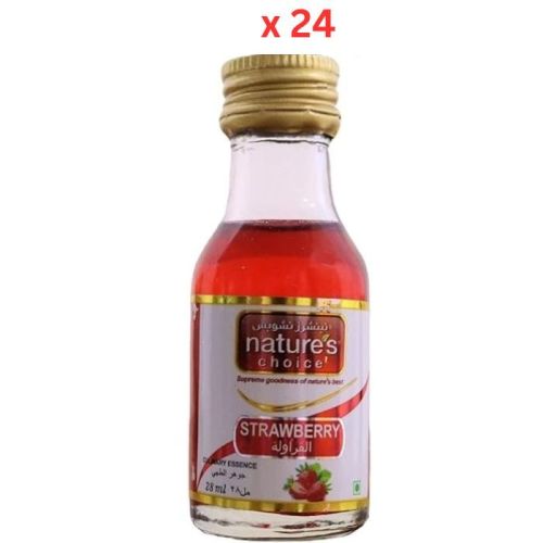 Natures Choice Strawberry Esscene 28ml Pack Of 24 (UAE Delivery Only)