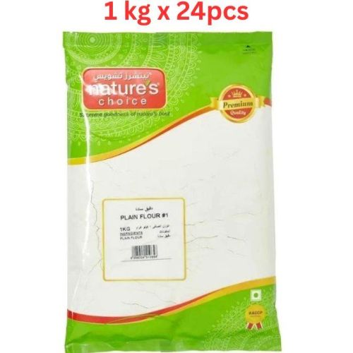 Natures Choice Plain Flour - 1 Kg Pack Of 24 (UAE Delivery Only)