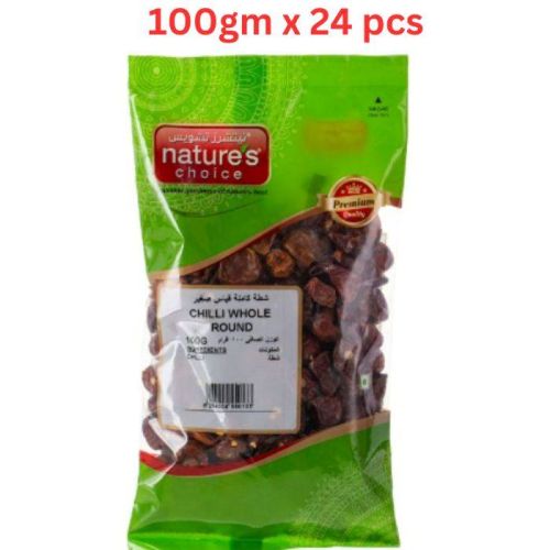 Natures Choice Chilli Whole 100g Round Pack Of 24 (UAE Delivery Only)