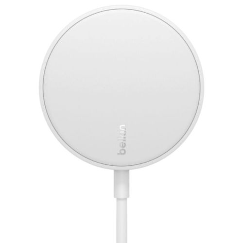 Belkin 7.5 W MagSafe Charger, Magnetic Wireless Phone Charging Pad,  With 2M Extra-Long Cable For iPhone 14, 13 & 12 Series & Other Enabled Devices, White