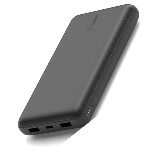 Belkin USB C Portable Charger 20000 mAh, 20K Power Bank with USB Type C Input Output Port & 2 USB A Ports with Included USB C To A Cable For iPhone, Galaxy & More Black (UAE Delivery Only)