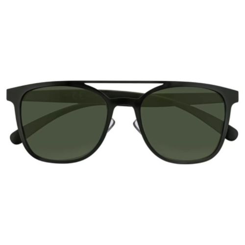 Zippo OB62-01 Square Shape Sunglasses For Unisex, 52 mm Size, Black - 267000349
