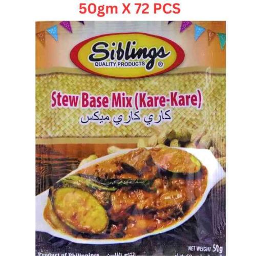 Siblings Kare Kare Mix, 50 Gm Pack Of 72 (UAE Delivery Only)