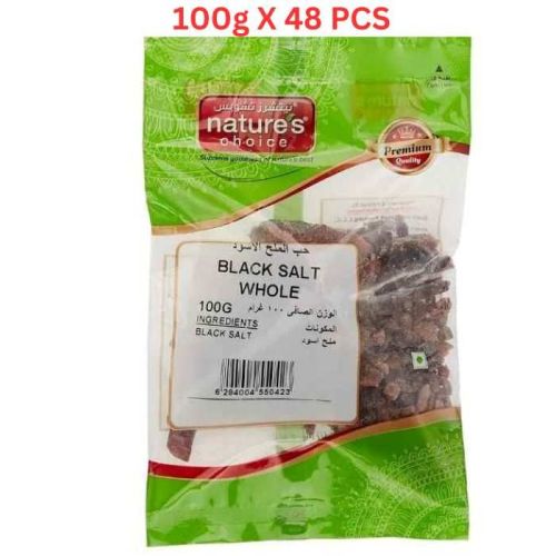 Natures Choice Black Salt Whole, 100 gm Pack Of 48 (UAE Delivery Only)