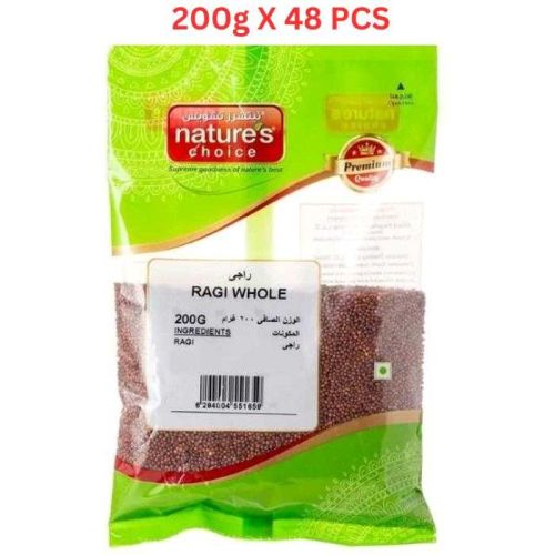 Natures Choice Ragi Whole 200g Pack Of 48 (UAE Delivery Only)