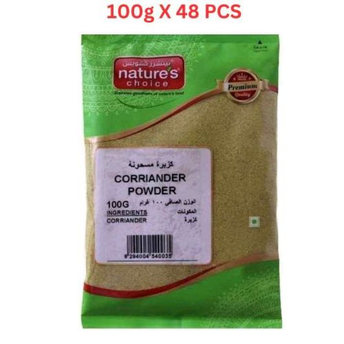 Natures Choice Corriander Powder In Pouch, 100 gm Pack Of 48 (UAE Delivery Only)