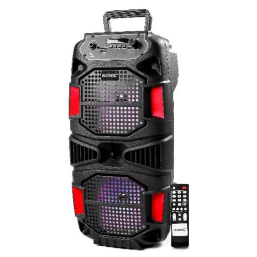 iSonic 6.5 inch Double Rechargeable Speaker, Black - iS 452
