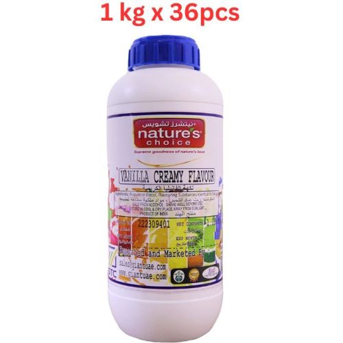 Natures Choice Vanilla Essence Creamy, 1 kg Pack Of 36 (UAE Delivery Only)