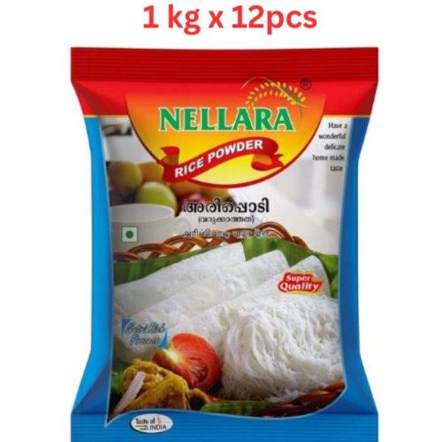 Nellara Rice Powder (Not Fried) 1Kg (Pack of 12)