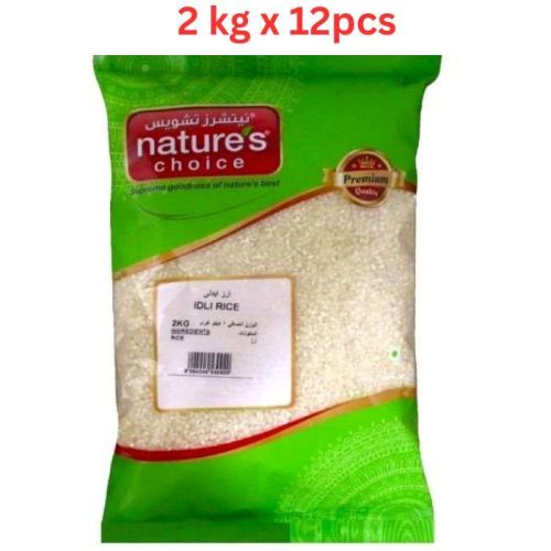 Natures Choice Idli Rice - 2 kg (White) Pack Of 12 (UAE Delivery Only)