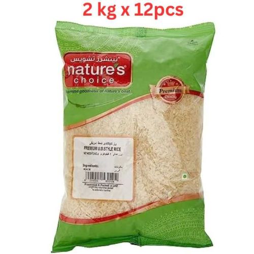 Natures Choice Premium U.S Style Rice, 2 kg Pack Of 12 (UAE Delivery Only)