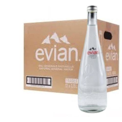 Evian Still Natural Mineral Water 750ML (12 Bottles) 