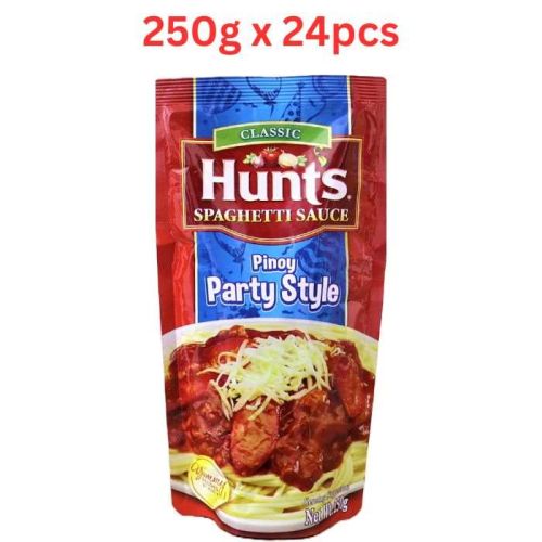 Hunts Classic Spaghetti Sauce Pinoy Party Style, 250 Gm Pack Of 24 (UAE Delivery Only)