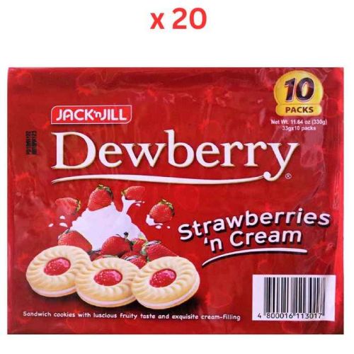 Jack N Jill Dewberry Strawberry, 330 Gm Pack Of 20 (UAE Delivery Only)