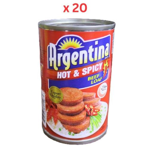 Argentina Beef Loaf Hot & Spicy, 150 Gm Pack Of 48 (UAE Delivery Only)