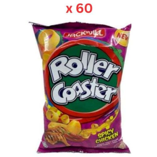 Jack N Jill Roller Coaster 60Gm Spicy Chicken Pack Of 60 (UAE Delivery Only)