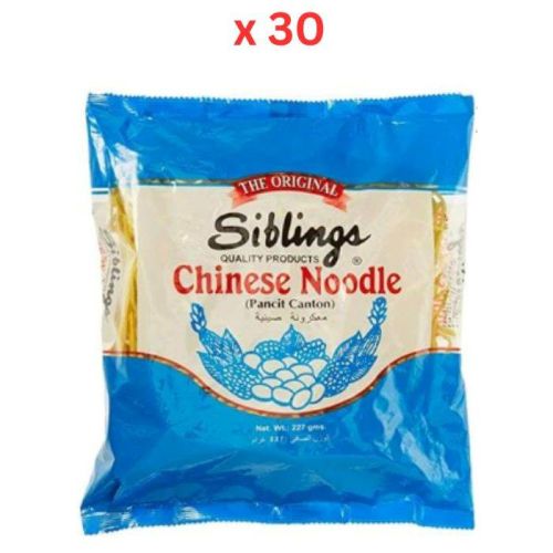Siblings Pancit Canton Chinese Noodles - 227 Gms Pack Of 30 (UAE Delivery Only)