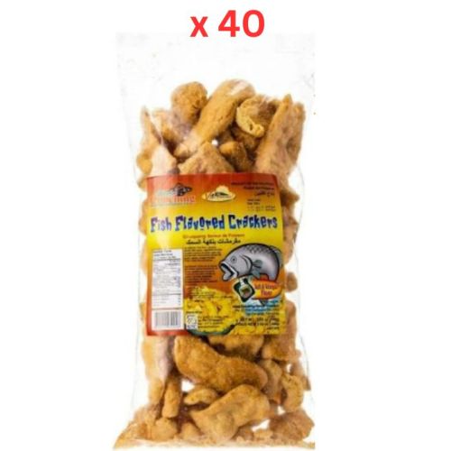 Aling Conching Salt And Vinegar Fish Crackers - 100 Gm Pack Of 40 (UAE Delivery Only)