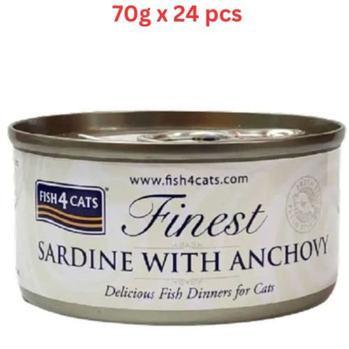 Fish4Cats Sardine with Anchovy Wet Food For Cat - 24 X 70g