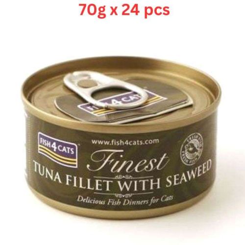 Fish4Cats Tuna Fillet with Seaweed Wet Food  For Cat 24 X 70g