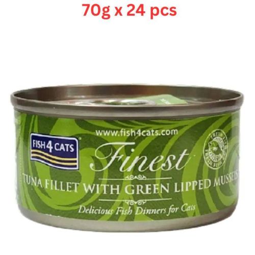 Fish4Cats Tuna Fillet with Mussels Wet Food For Cat 24 X 70g