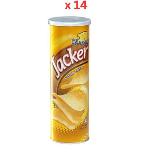 Oriental Jacker Potato Crisps Cheese, 160 Gm Pack Of 14 (UAE Delivery Only)