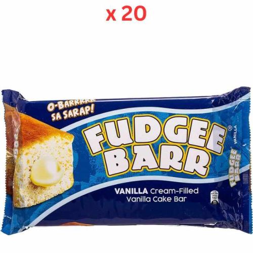 Fudgee Barr Vanilla Cake, 390G Pack Of 10 (UAE Delivery Only)
