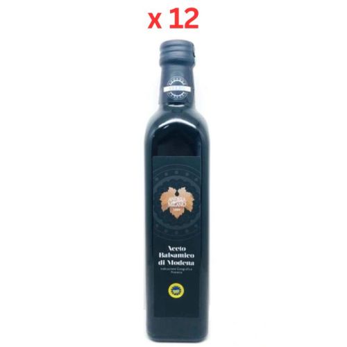 Aceto Balsamico Di Modena 6 Star Vinegar Square Bottle 78, 500 Ml Pack Of 12 (UAE Delivery Only)