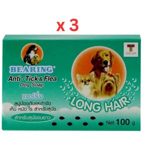Bearing Conditioning Dog Bath Soap For Long Hair- 100g (Pack of 3)