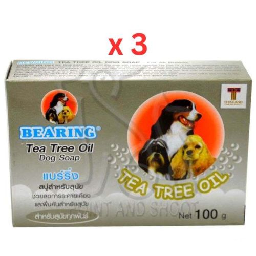 Bearing Tea Tree Oil Dog Bath Soap - 100g (Pack of 3)