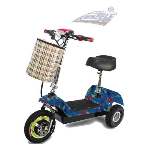 Megastar Megawheels Mobility Champ Electric Scooter 3 wheels - Metallic Blue (UAE Delivery Only)