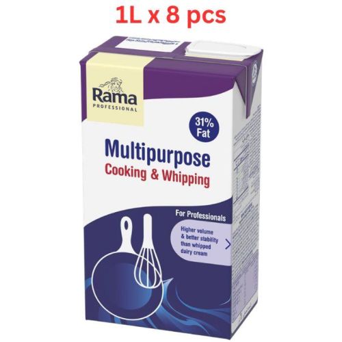 Rama Multipurpose Cooking & Whipping Cream 1Litre X 8 Pcs (Dubai Delivery Only)