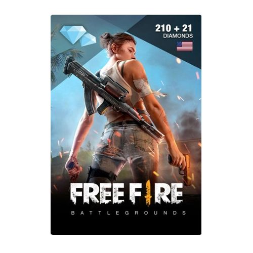 Free Fire Diamond Pins 210 + 21 ($2) - Instant E-Mail Delivery