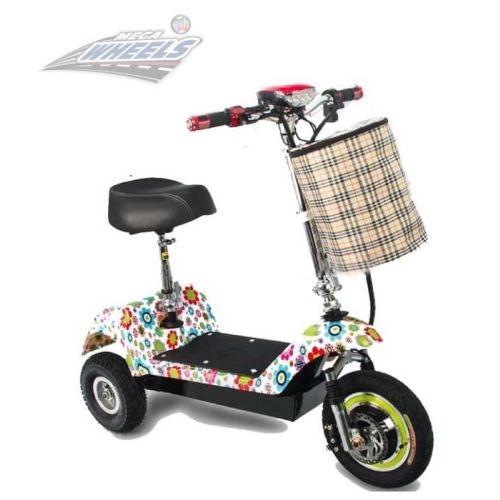 Megastar Megawheels Mobility Champ Electric Scooter 3 wheels - White Mix (UAE Delivery Only)